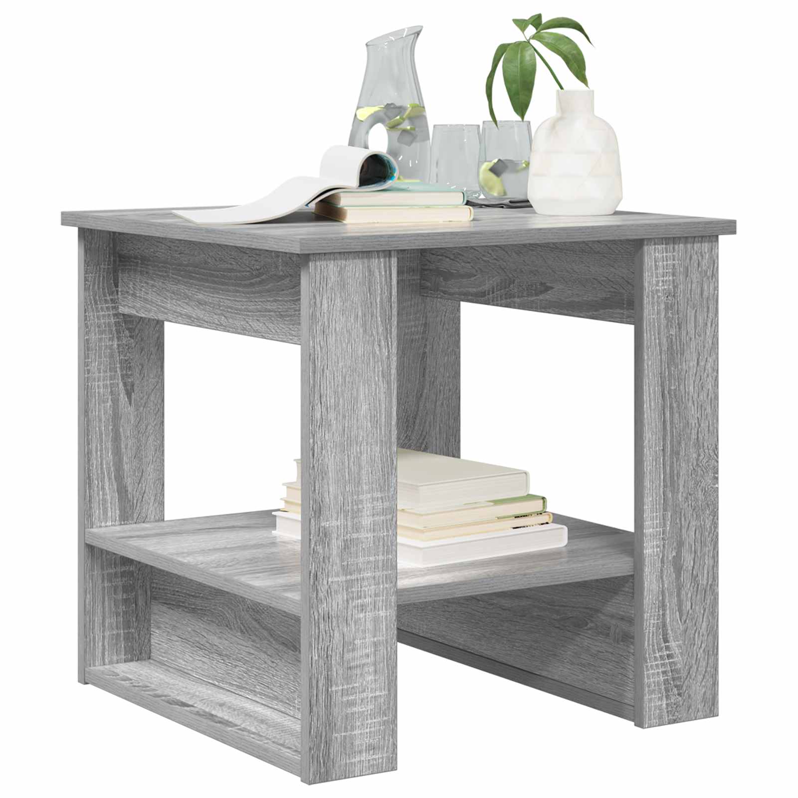 Kava Stol Siva Sonoma 51 x 50 x 50 cm Konstruirano drvo