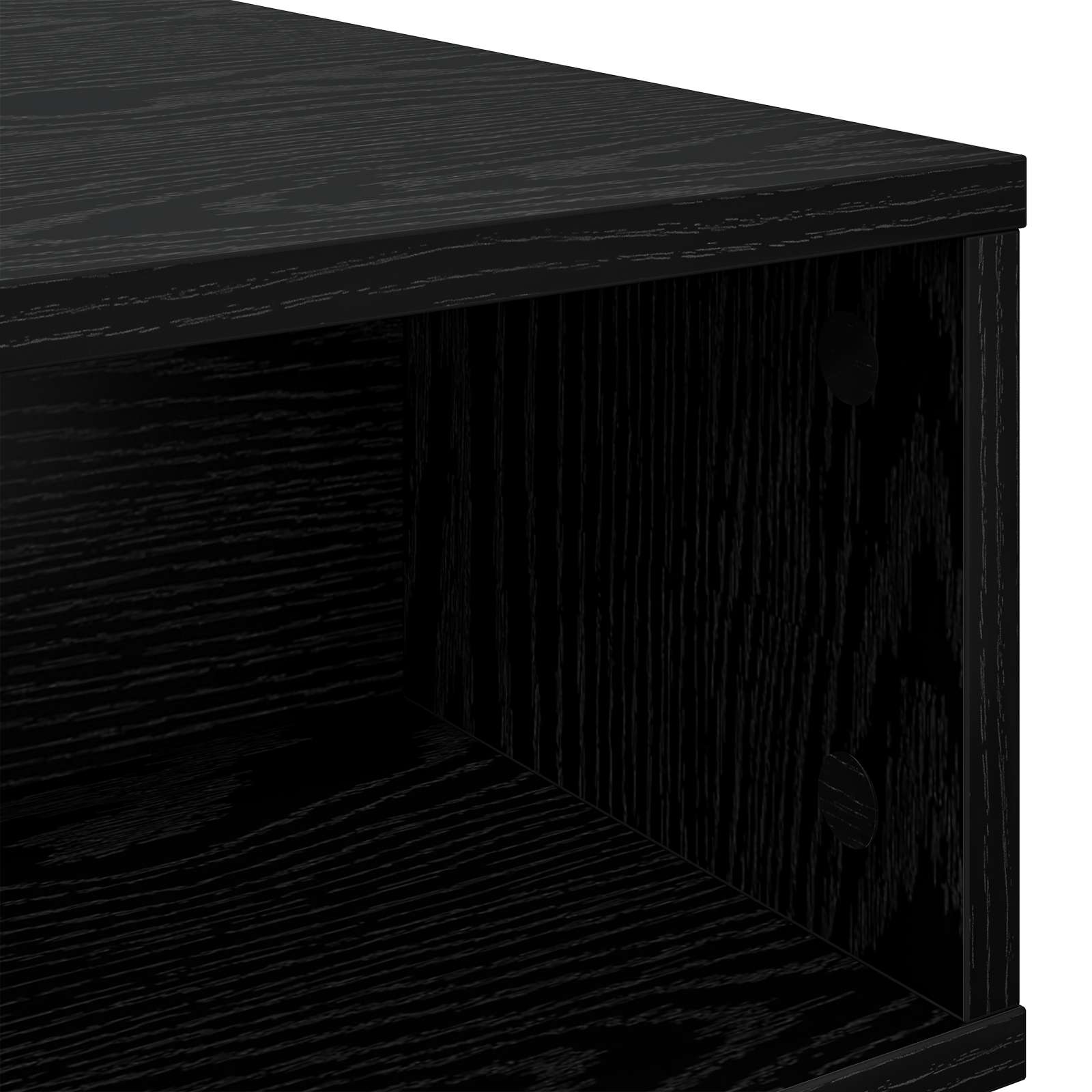 Kava Stol Crni hrast 80 x 46 x 35 cm Konstruirano drvo
