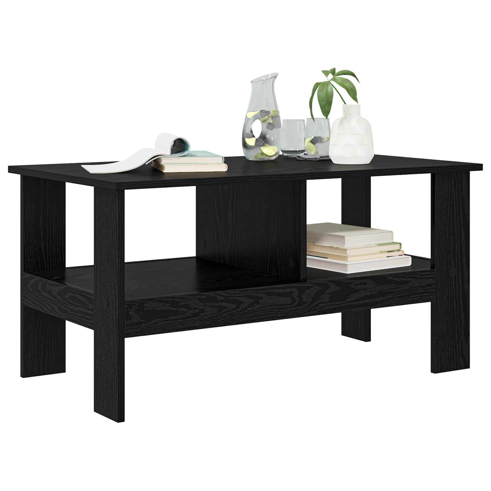 Kava Stol Crni hrast 90 x 50 x 45 cm Konstruirano drvo