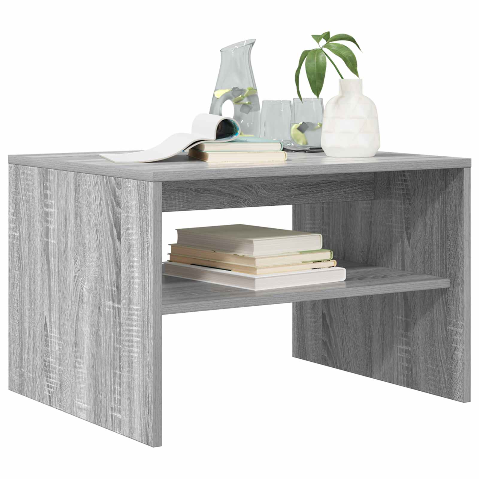 Kava Stol Siva Sonoma 60 x 50 x 40 cm Konstruirano drvo