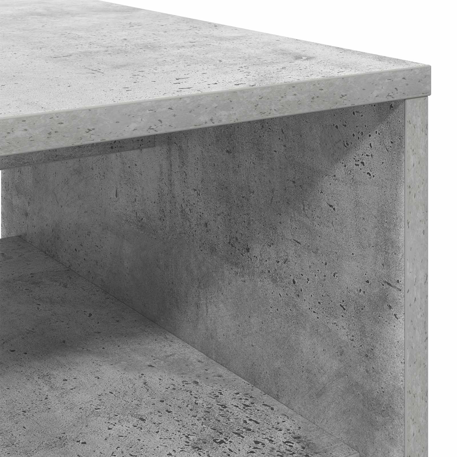 Kava Stol Betonski sivi 80 x 50 x 40 cm Konstruirano drvo
