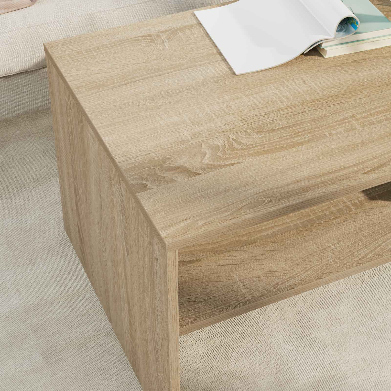 Kava Stol Sonoma hrast 100 x 50 x 40 cm Konstruirano drvo