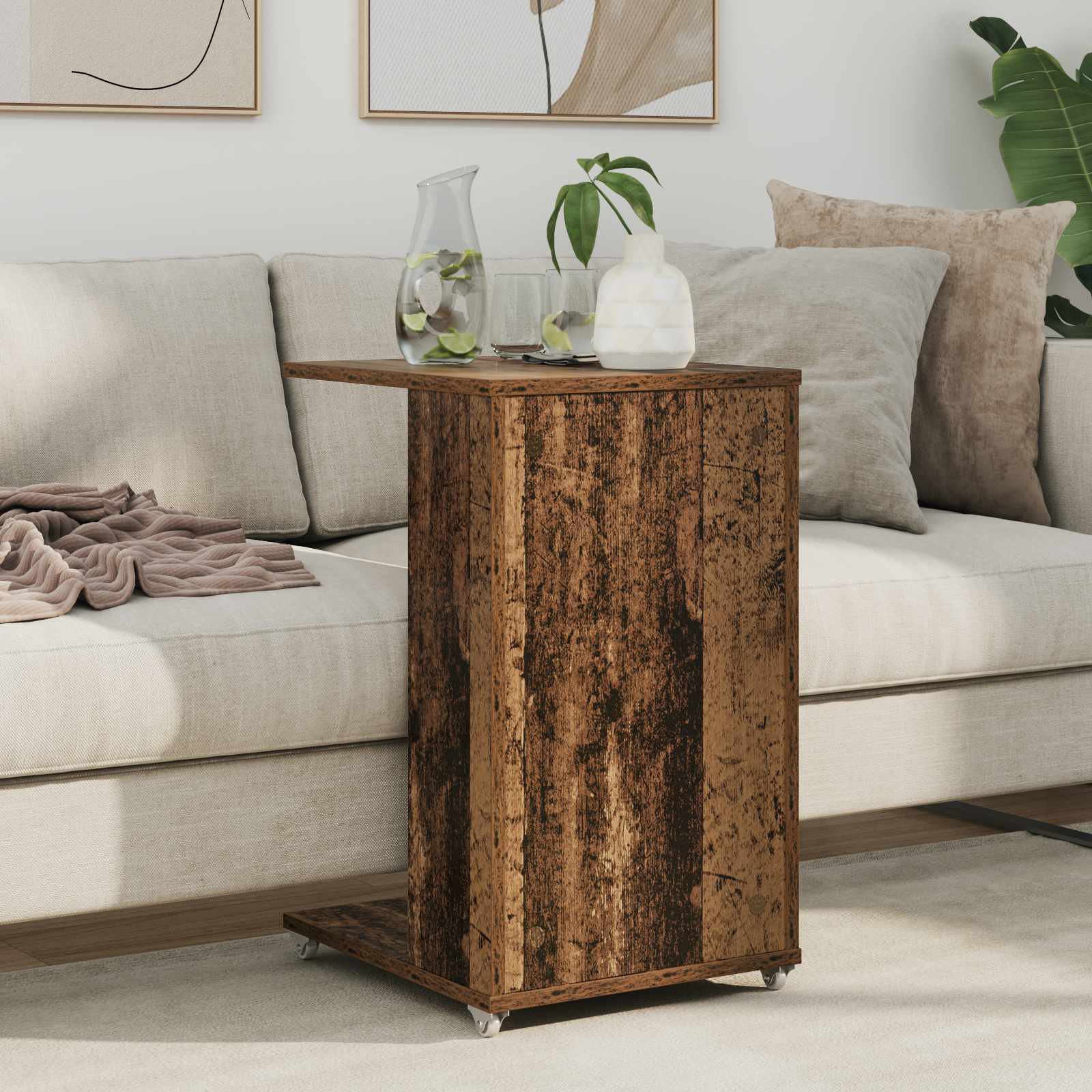Bocni stol Staro drvo 40 x 35 x 60 cm Konstruirano drvo