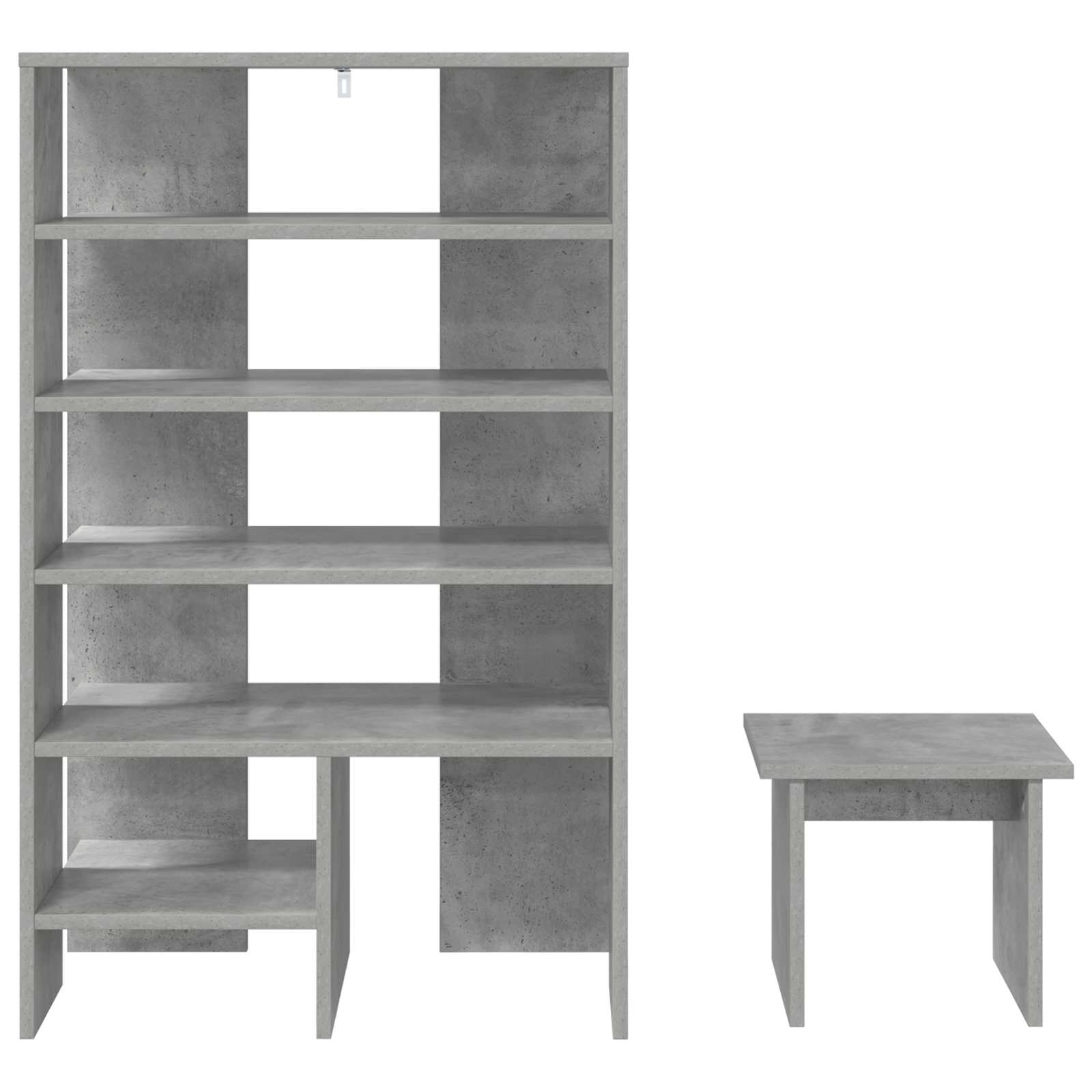 Ormar za cipele s policom 2 pcs Betonski sivi Konstruirano drvo