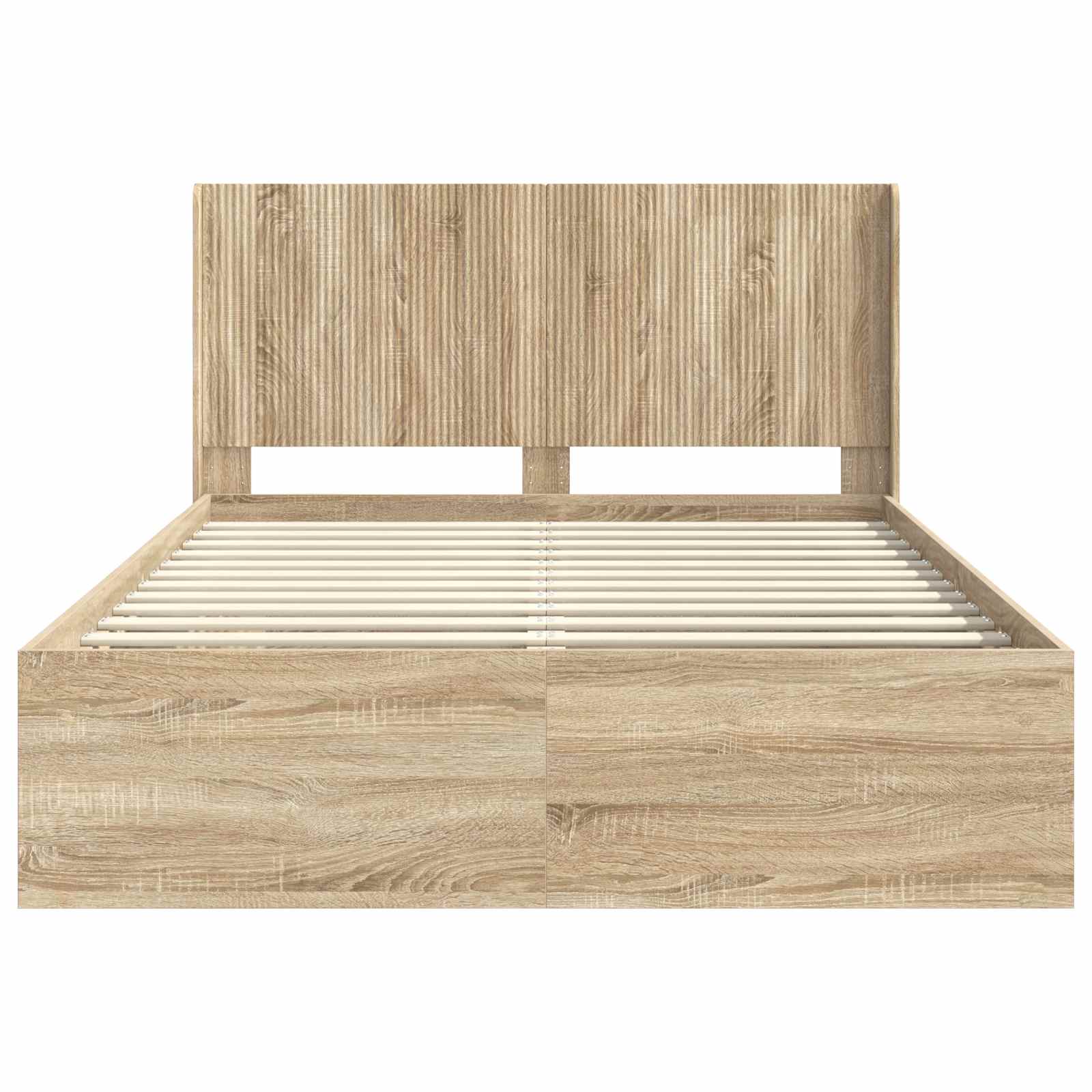 Krevetna konstrukcija s pohranom i uzglavljem 3 pcs