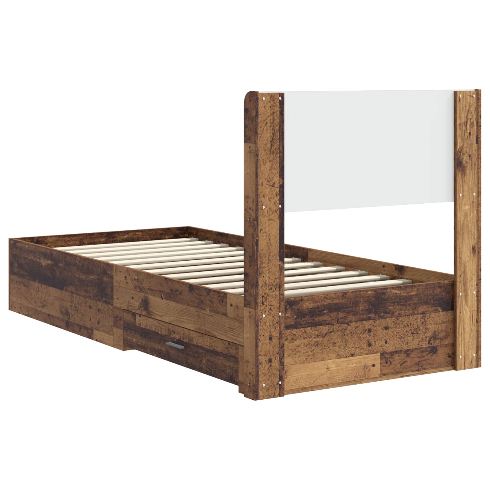 Krevetna konstrukcija s pohranom i uzglavljem Staro drvo