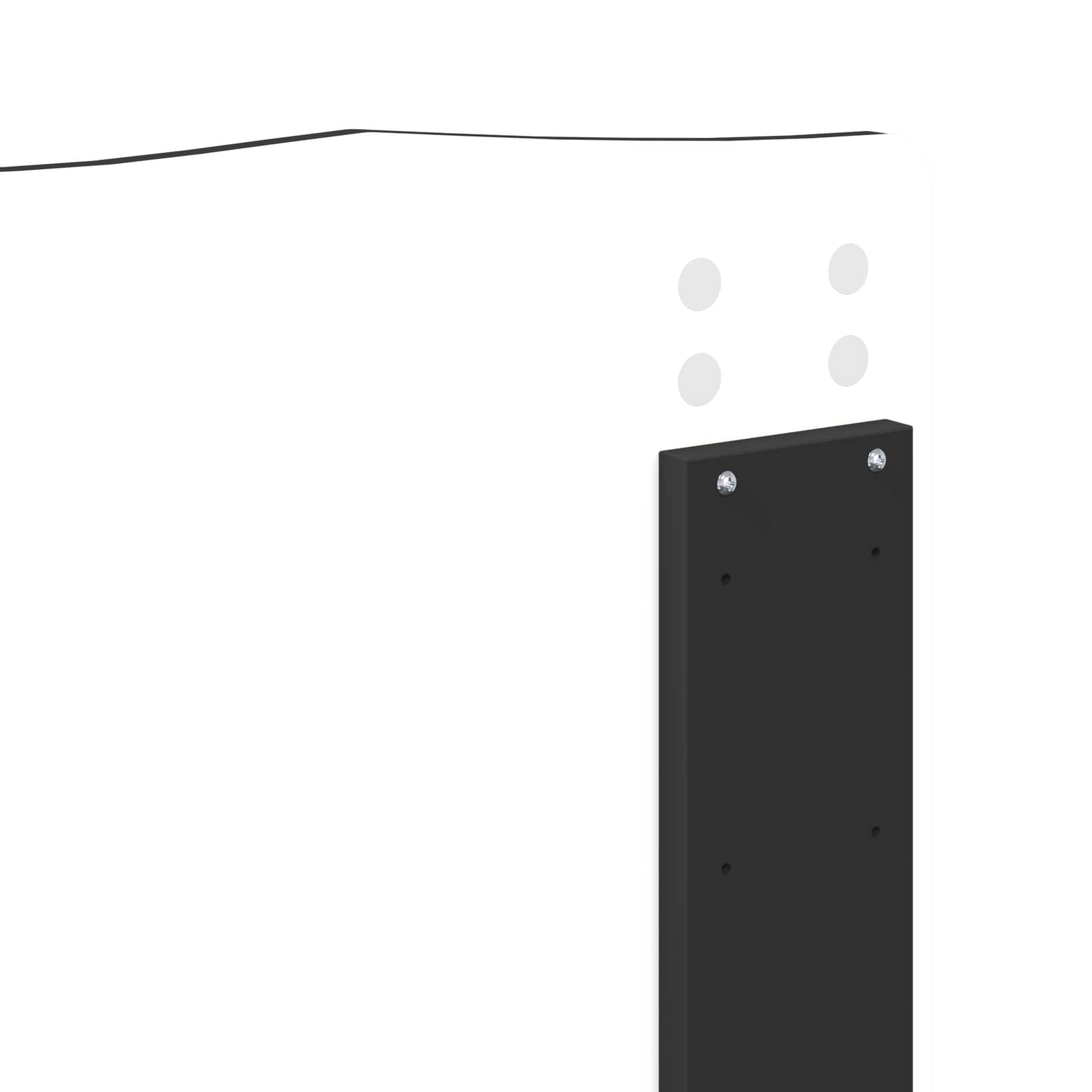 Krevetna konstrukcija Crna 140 x 200 cm Čvrsto borovo drvo