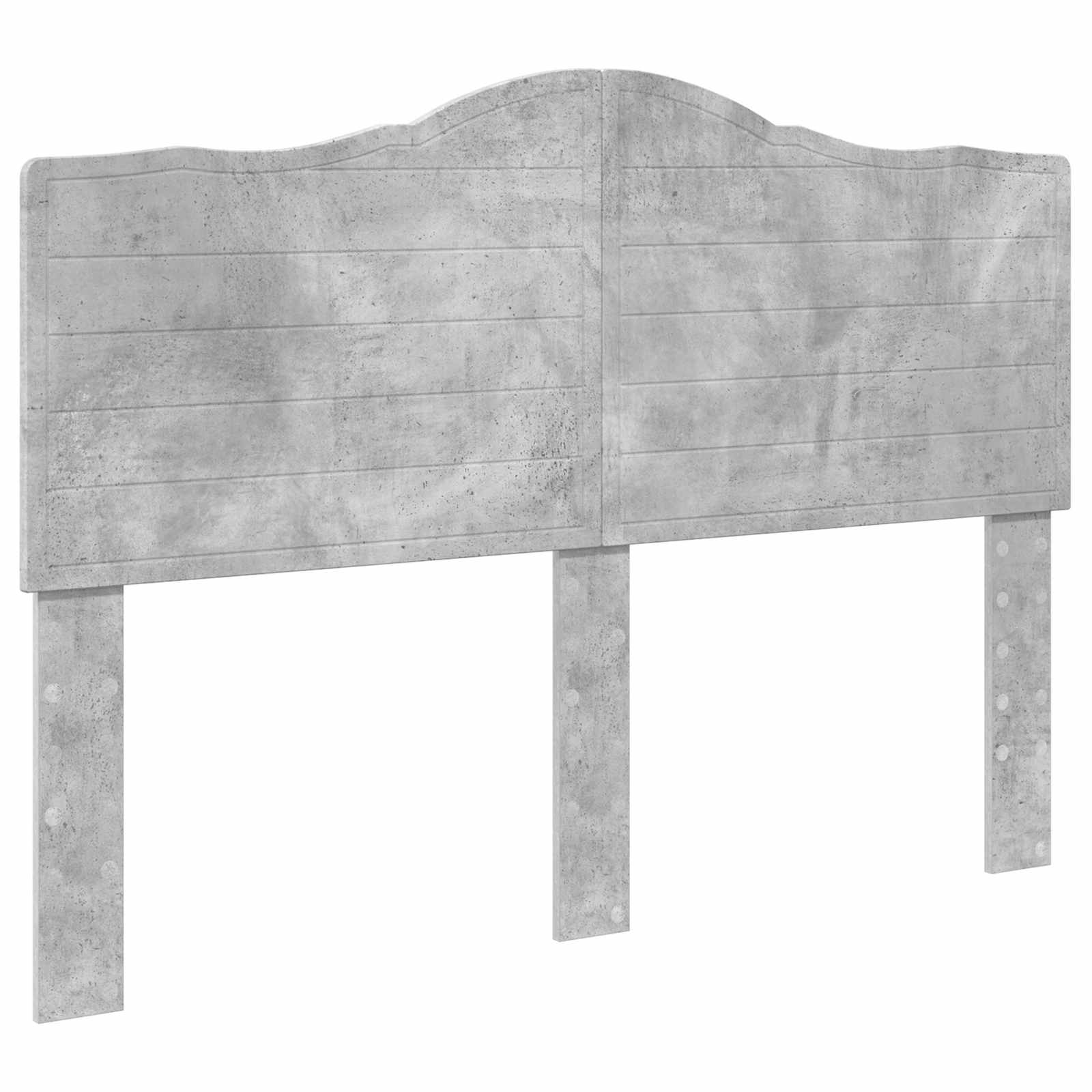 Krevetna konstrukcija Beton 140 x 200 cm Čvrsto borovo drvo