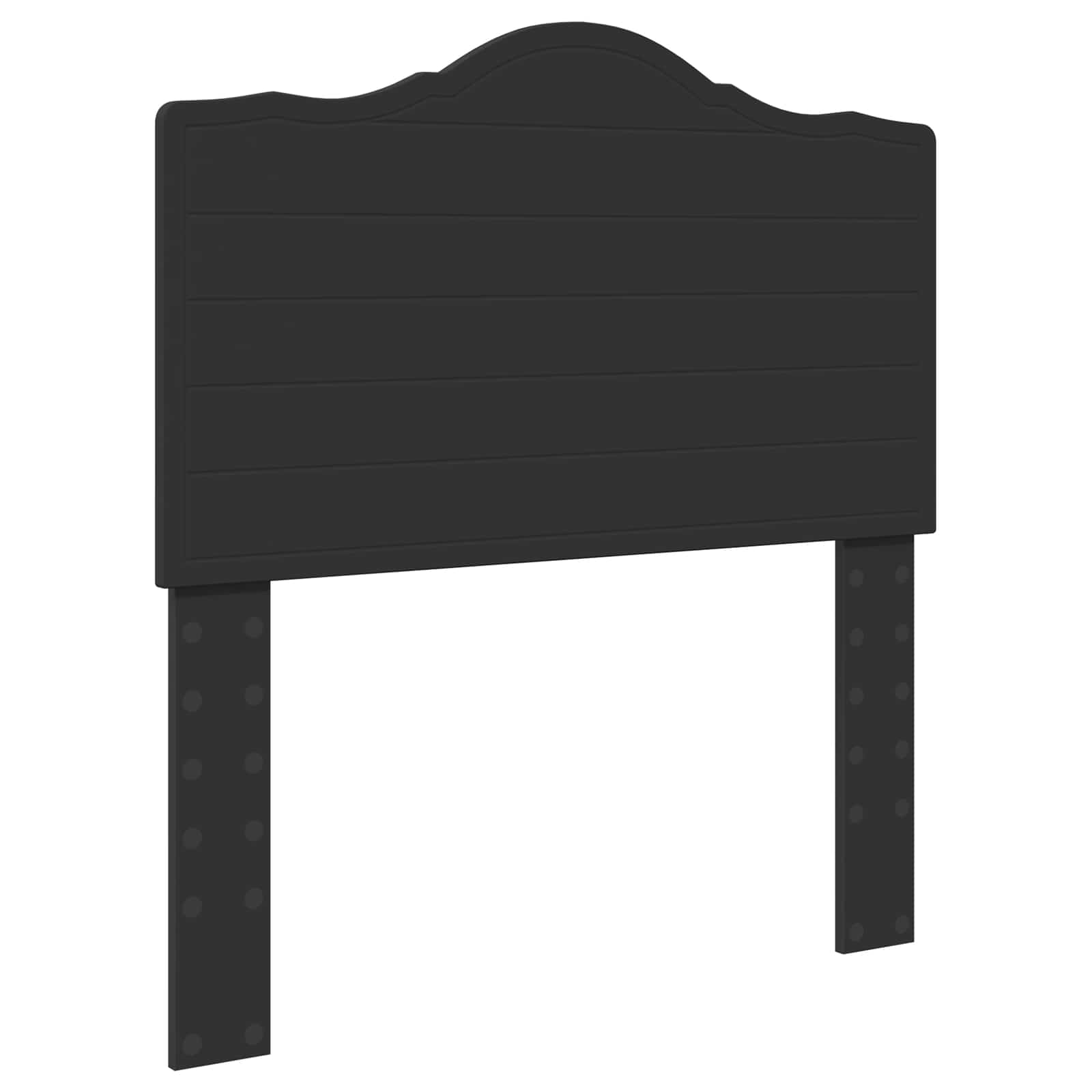 Krevetna konstrukcija Crna 90 x 200 cm Čvrsto borovo drvo