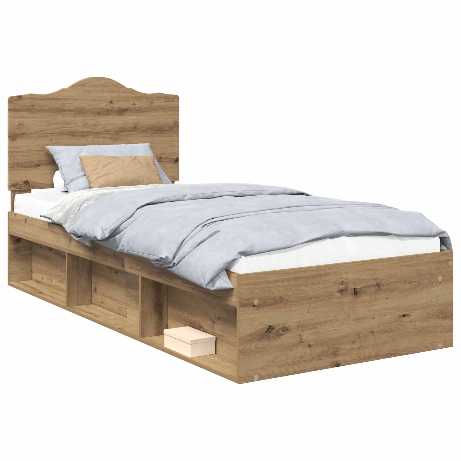 Krevetna konstrukcija Umjetnička hrastovina 90 x 200 cm