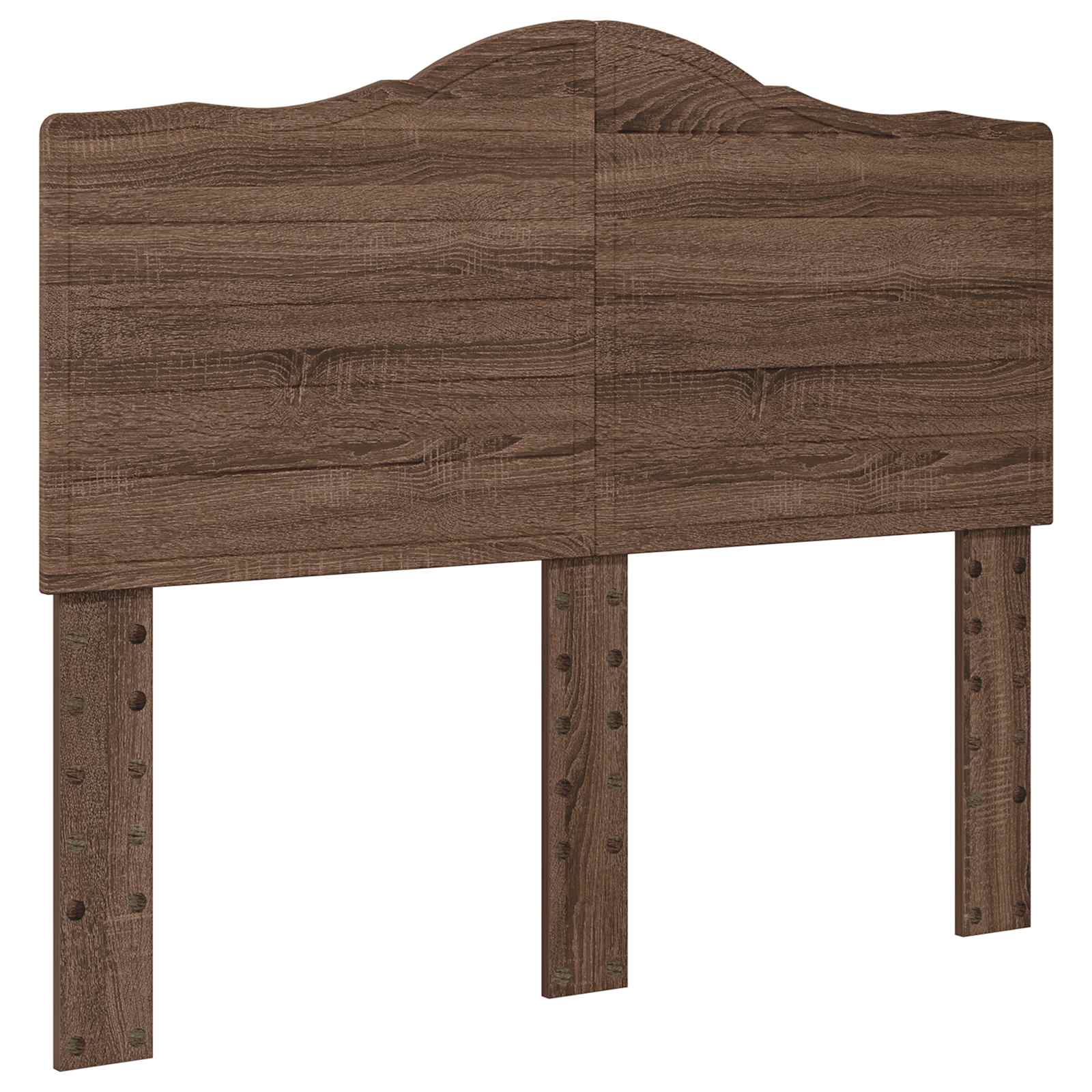 Krevetna konstrukcija Smeđi hrast 135 x 190 cm Inženjersko Drvo