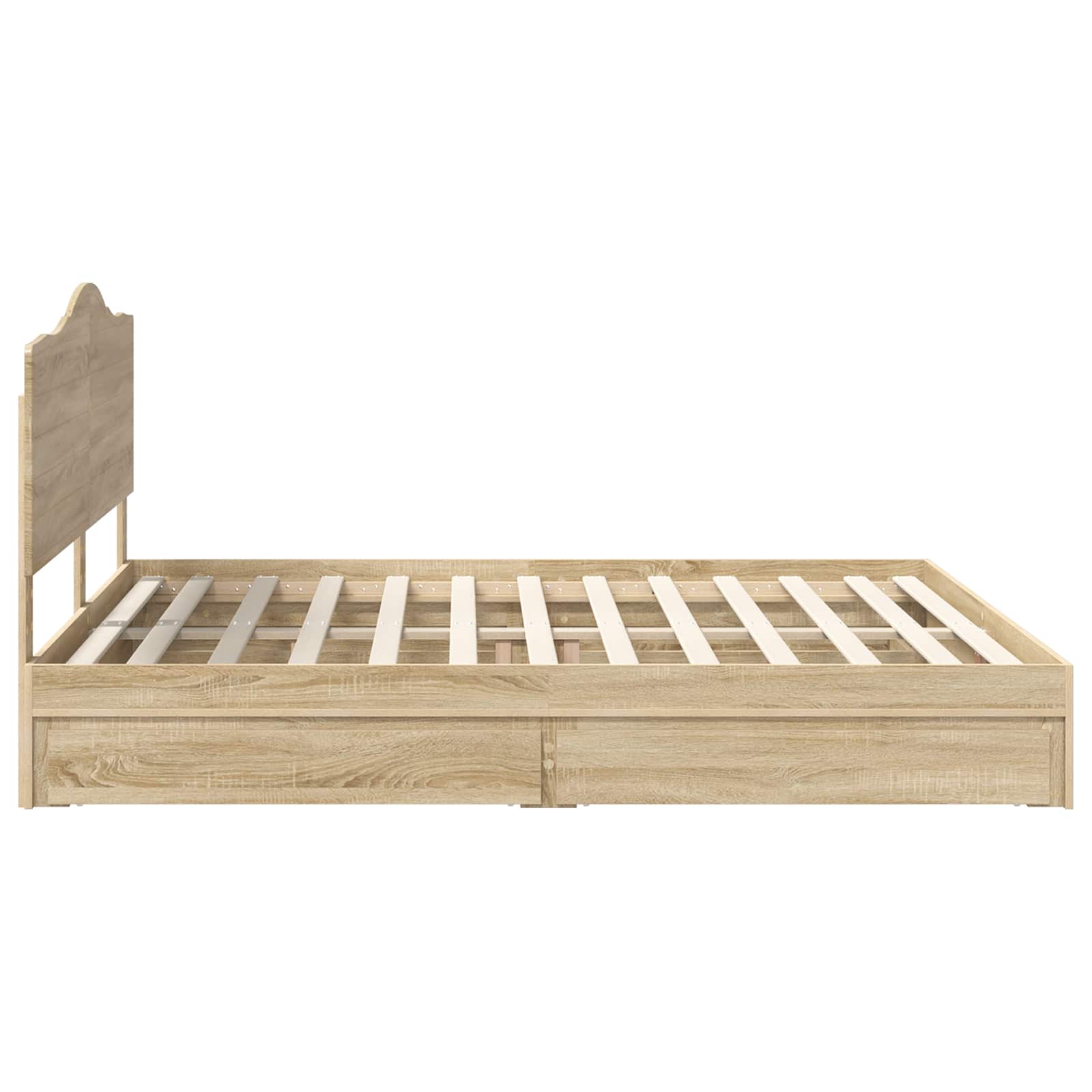 Krevet s od storage Sonoma hrast 180 x 200 cm Konstruirano drvo