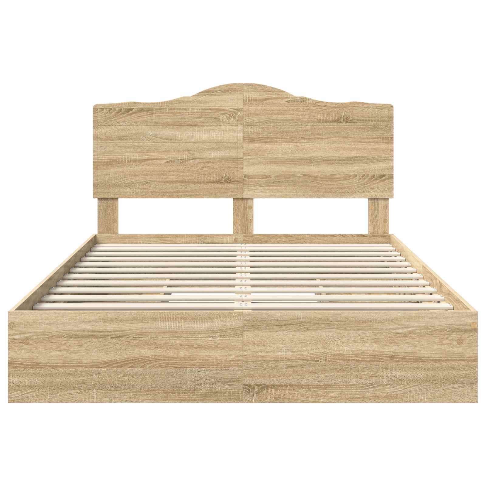 Krevet s od storage Sonoma hrast 160 x 200 cm Konstruirano drvo