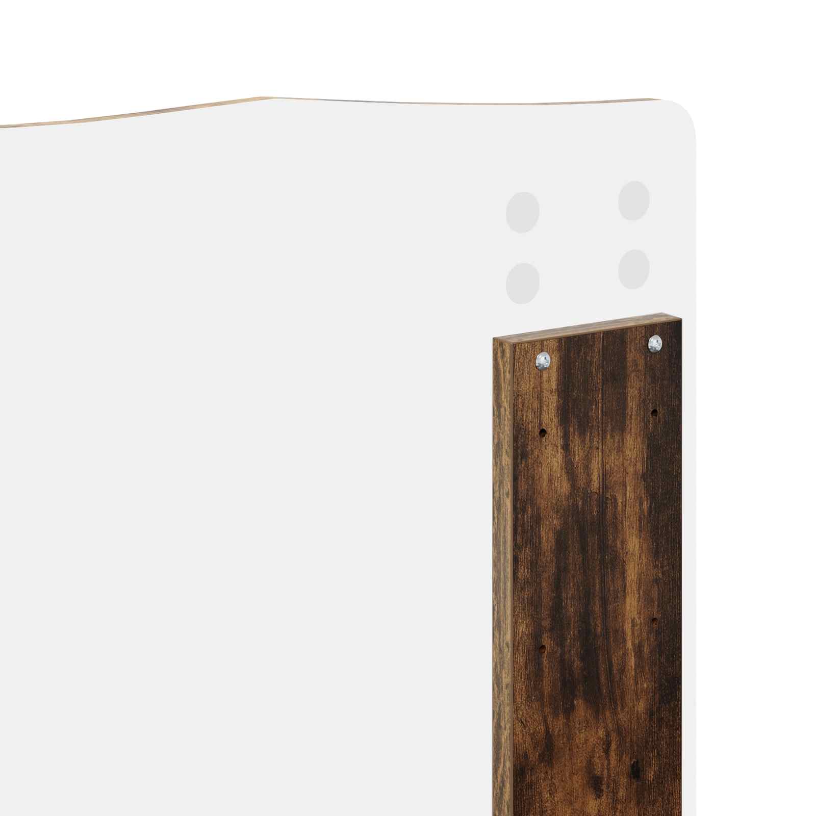 Krevet s od storage s uzglavljem Dimljeni hrast 135 x 190 cm