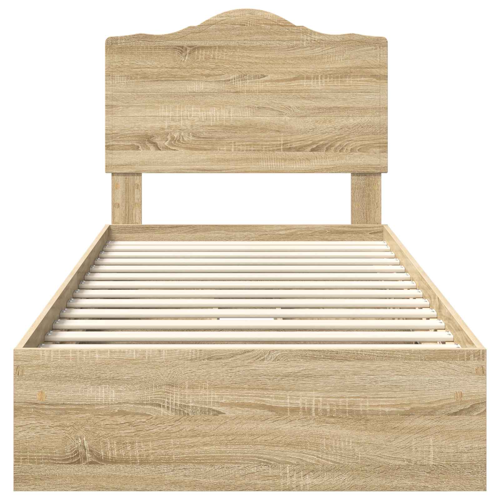 Krevet s od storage Sonoma hrast 70 x 190 cm Konstruirano drvo