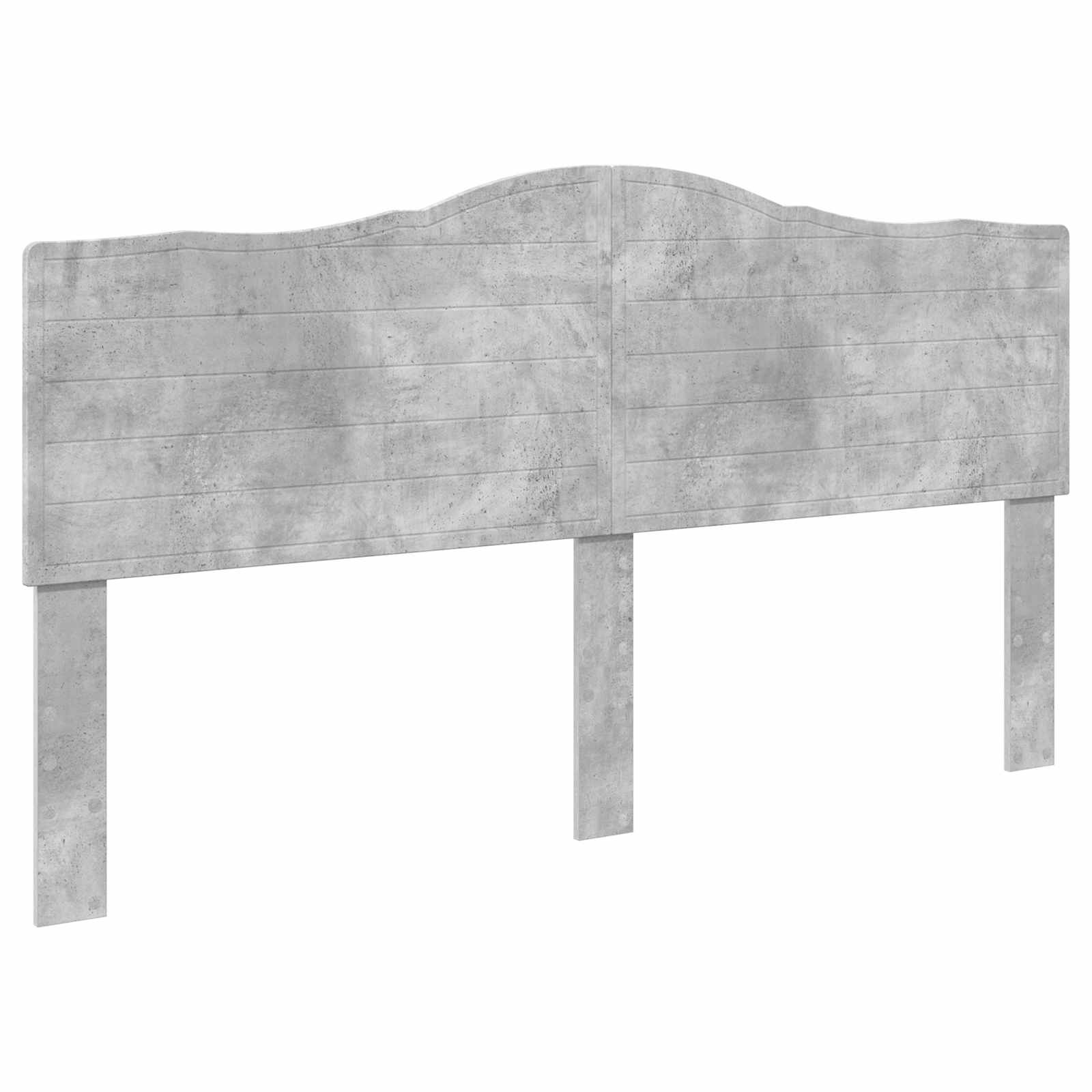 Krevetna konstrukcija s uzglavljem Betonski sivi 180 x 200 cm