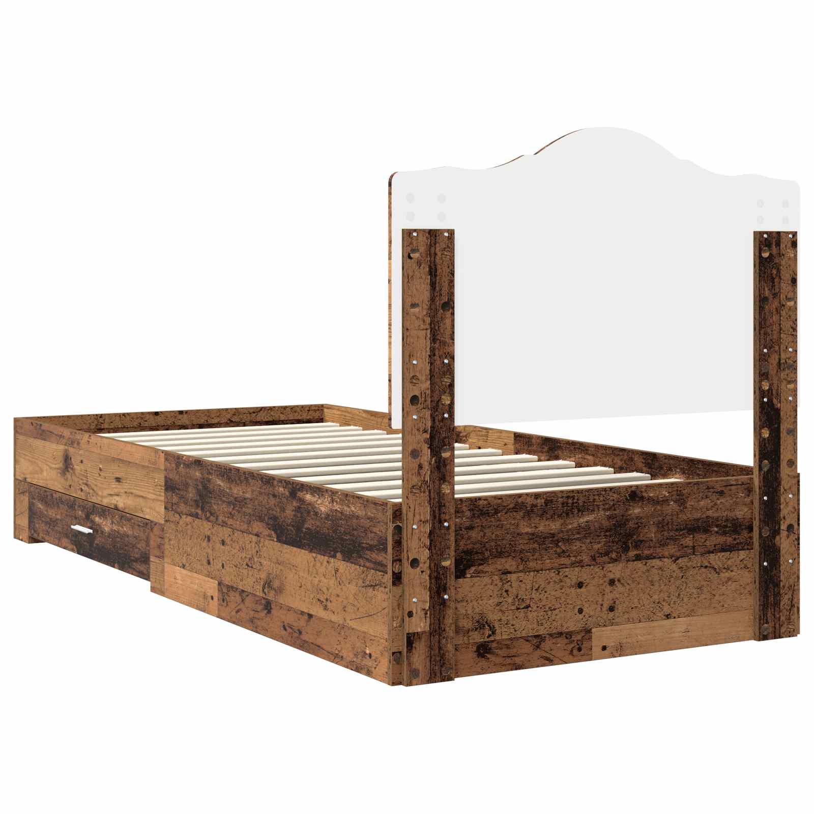 Krevetna konstrukcija Staro drvo 100 x 200 cm Konstruirano drvo