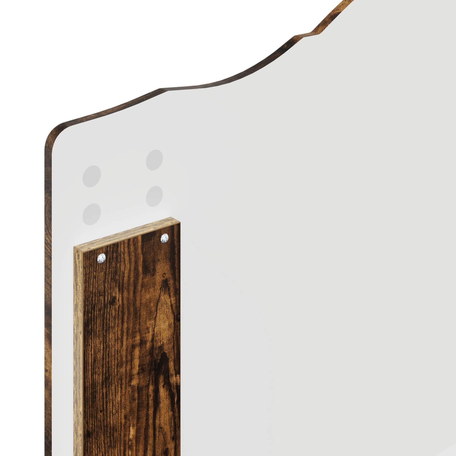 Krevetna konstrukcija s uzglavljem Dimljeni hrast 70 x 190 cm