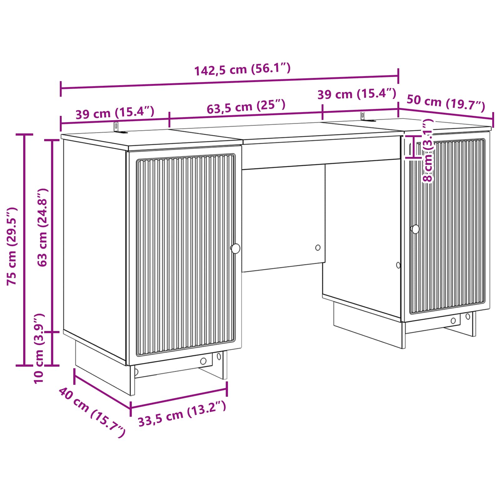 Stol Hrast sonoma Konstruirano drvo 142,5 x 50 x 75 cm