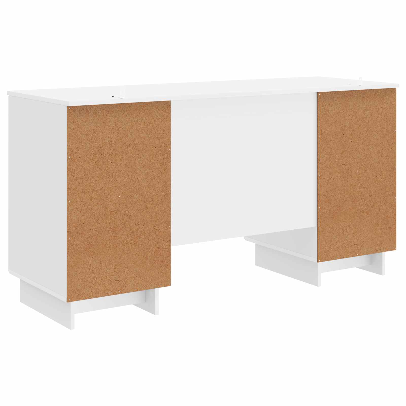 Stol Bijela visokog sjaja Konstruirano drvo 142,5 x 50 x 75 cm