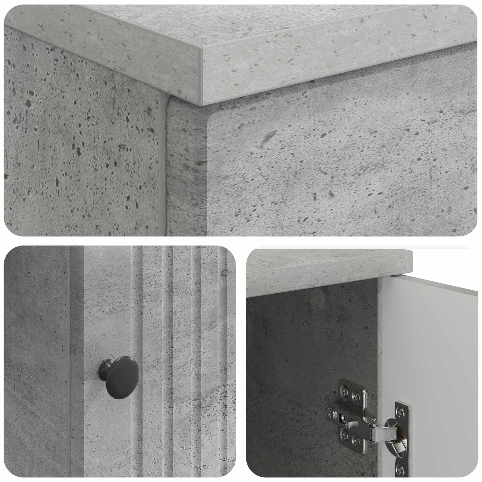 Stol Betonska siva 142,5 x 50 x 75 cm Konstruirano drvo
