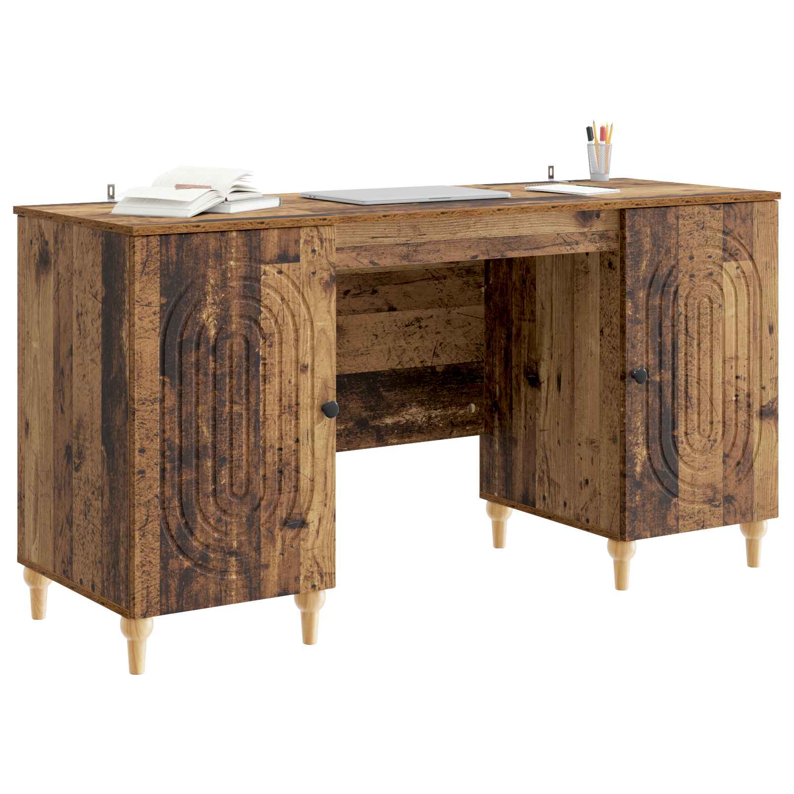 Stol s policom Staro drvo 142,5 x 50 x 75 cm Konstruirano drvo