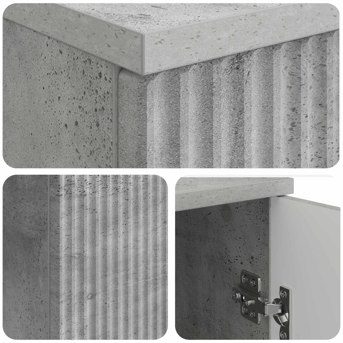 Stol Betonska siva 142,5 x 50 x 75 cm Konstruirano drvo