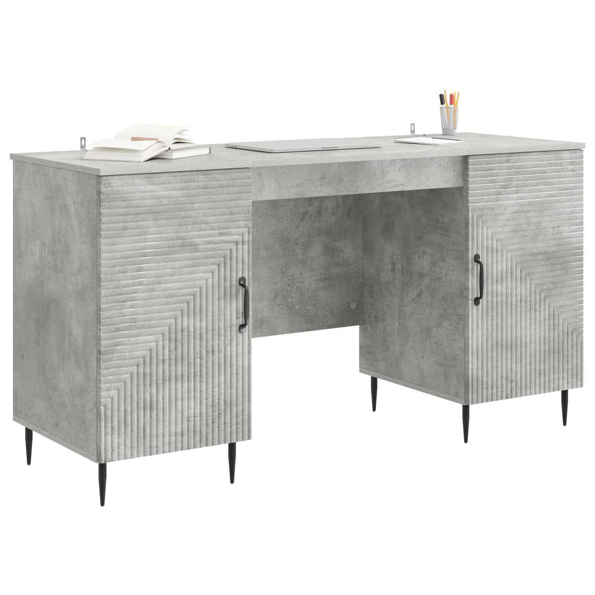 Stol Betonska siva 142,5 x 50 x 75 cm Konstruirano drvo