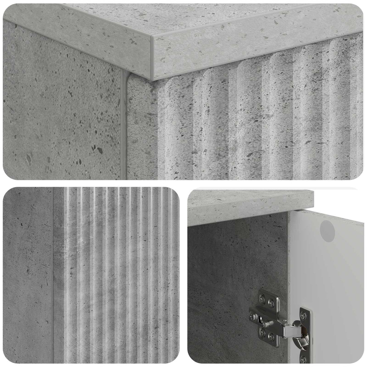 Stol Betonska siva 142,5 x 50 x 75 cm Konstruirano drvo