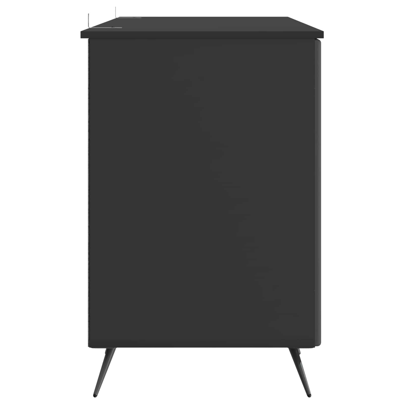 Stol s policom Crna 142,5 x 50 x 75 cm Konstruirano drvo