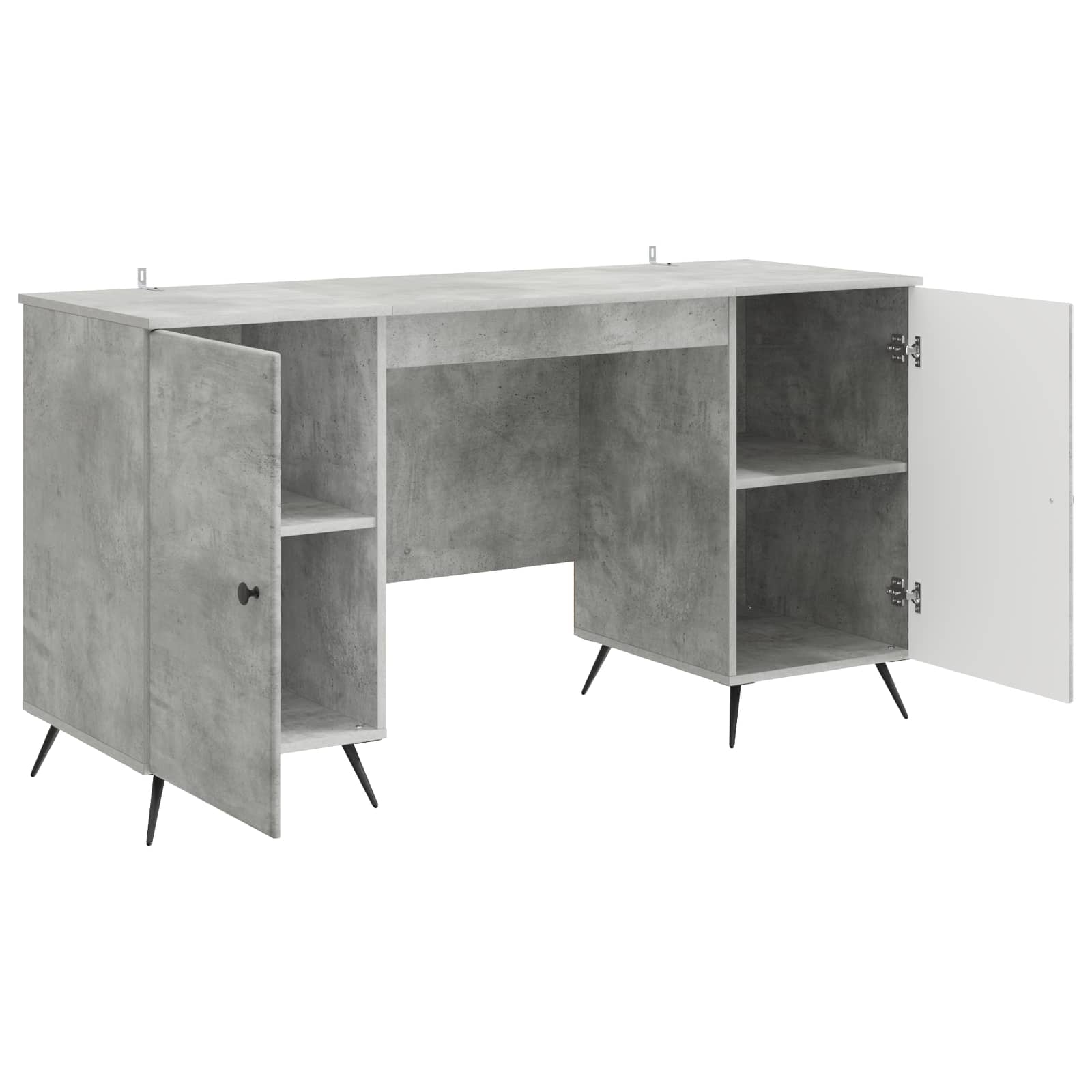 Stol Betonska siva 142,5 x 50 x 75 cm Konstruirano drvo