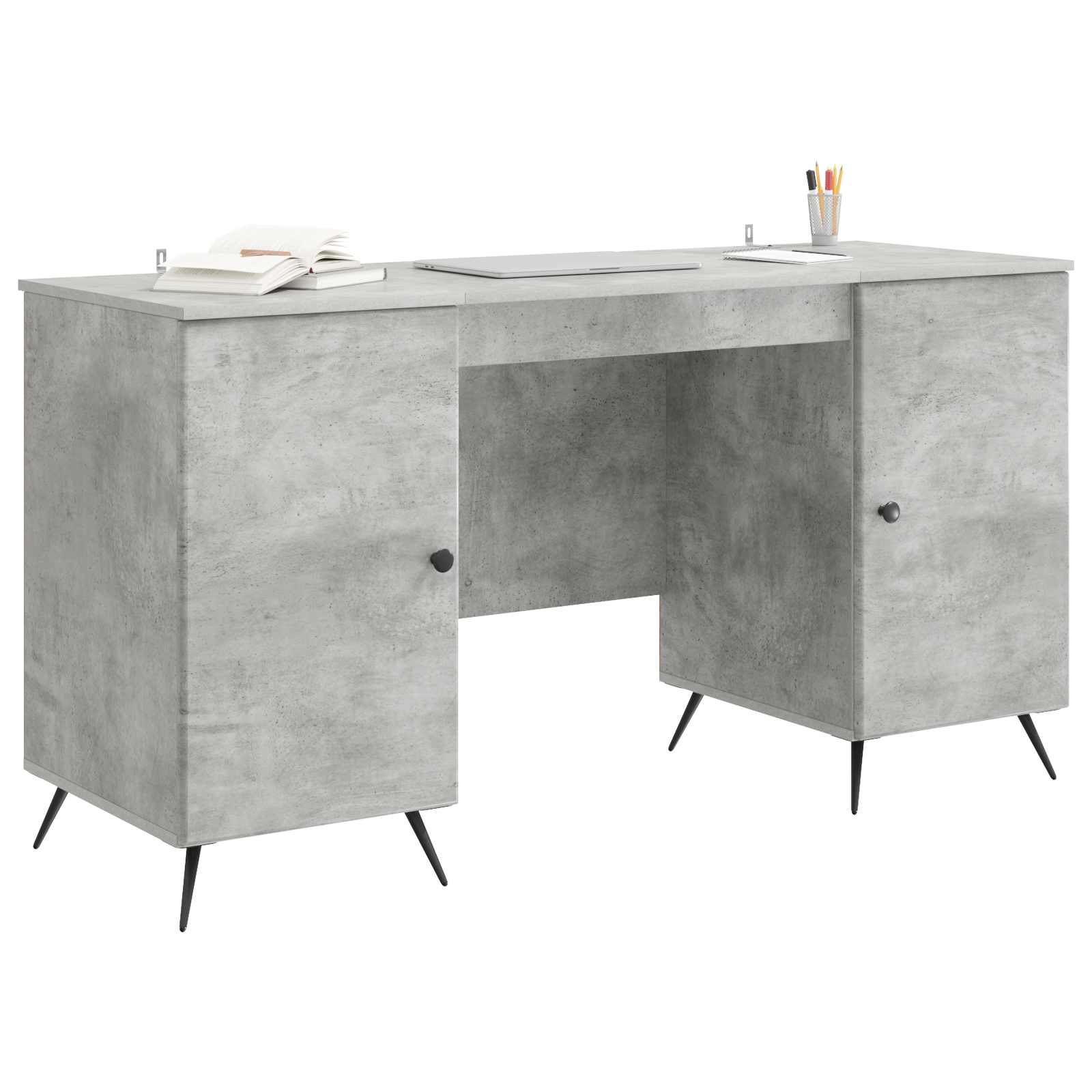 Stol Betonska siva 142,5 x 50 x 75 cm Konstruirano drvo