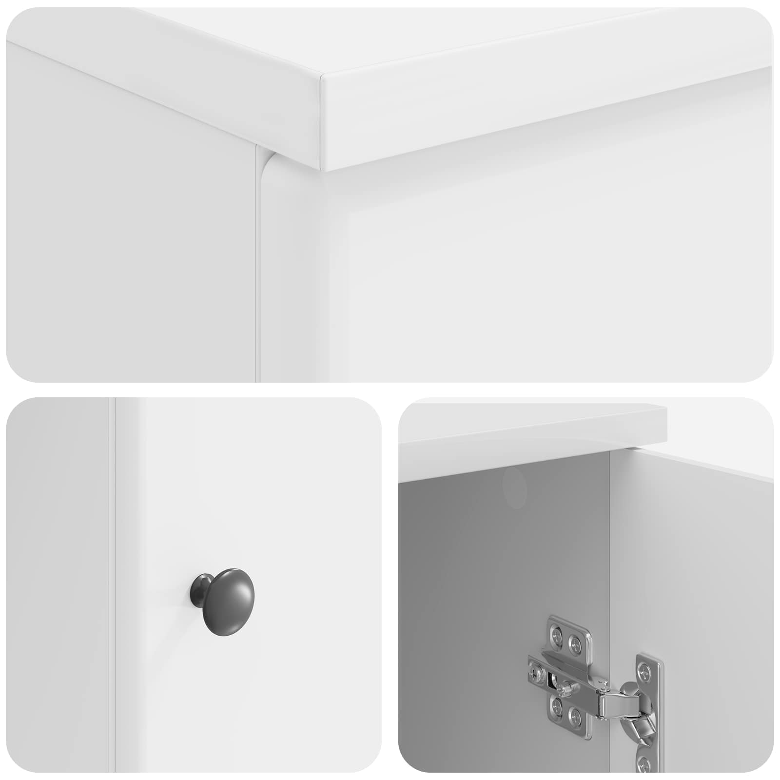 Stol Bijela visokog sjaja 142,5 x 50 x 75 cm Konstruirano drvo
