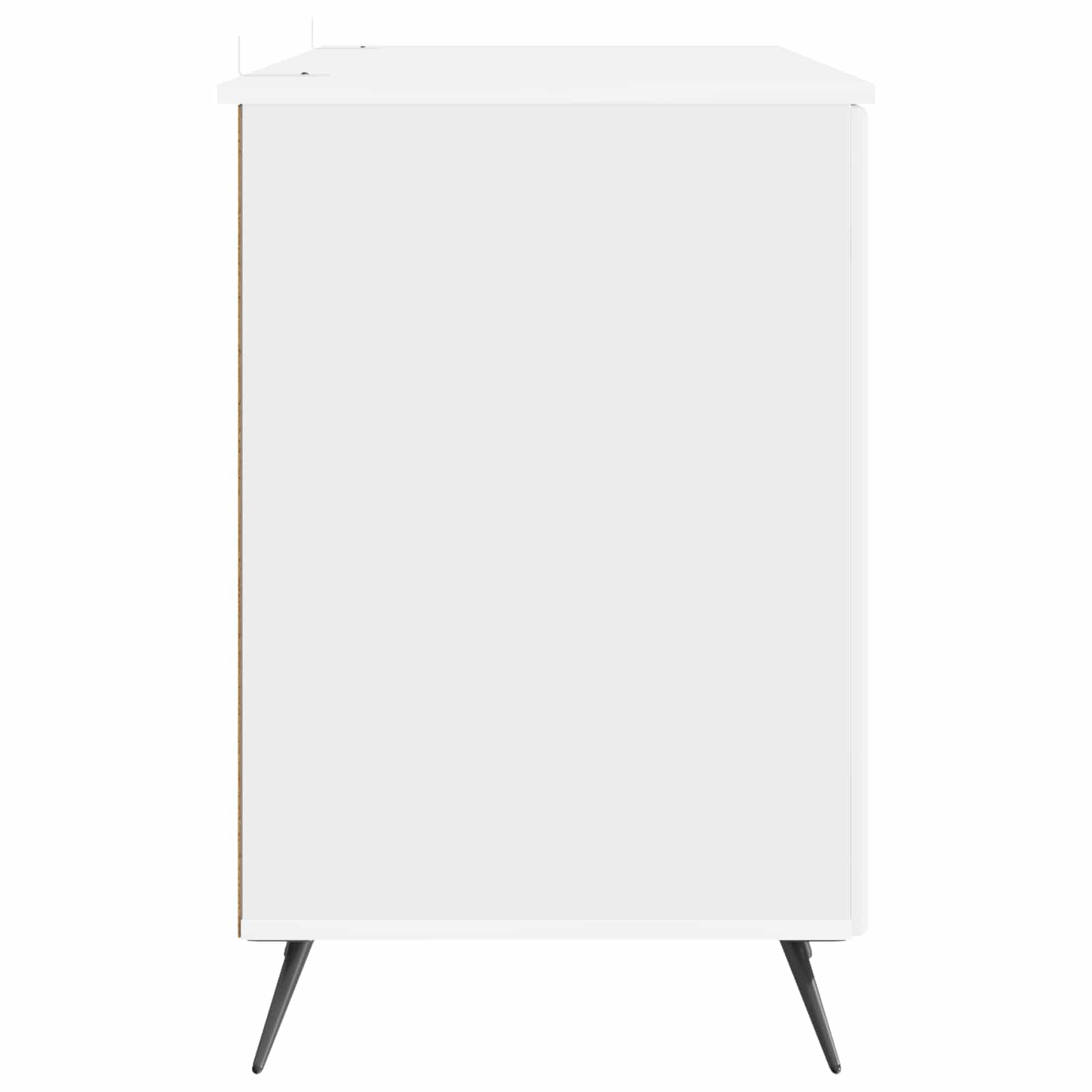 Stol Bijela visokog sjaja 142,5 x 50 x 75 cm Konstruirano drvo