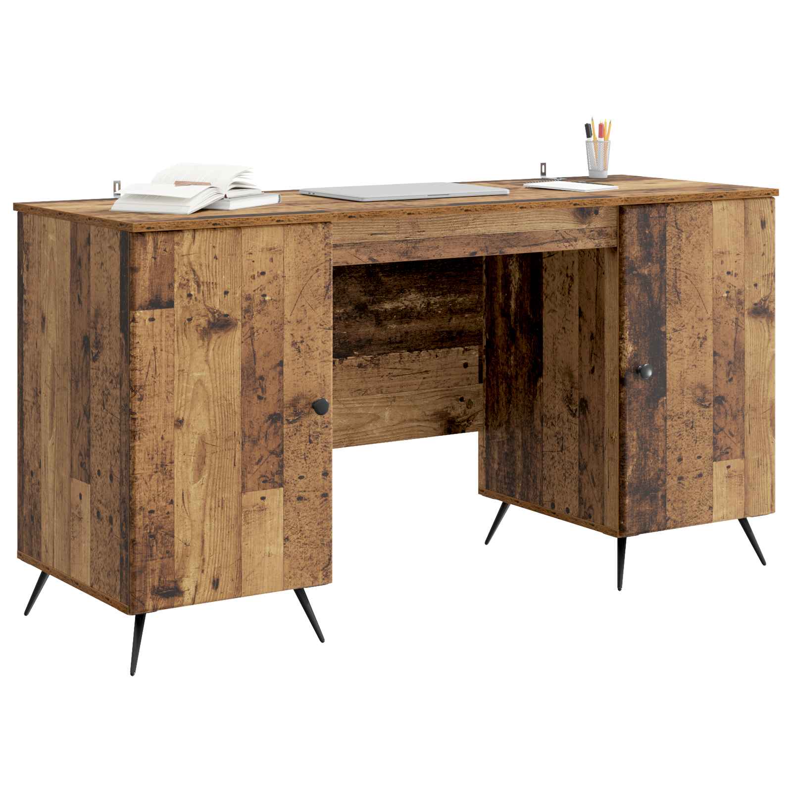 Stol s policom Staro drvo 142,5 x 50 x 75 cm Konstruirano drvo