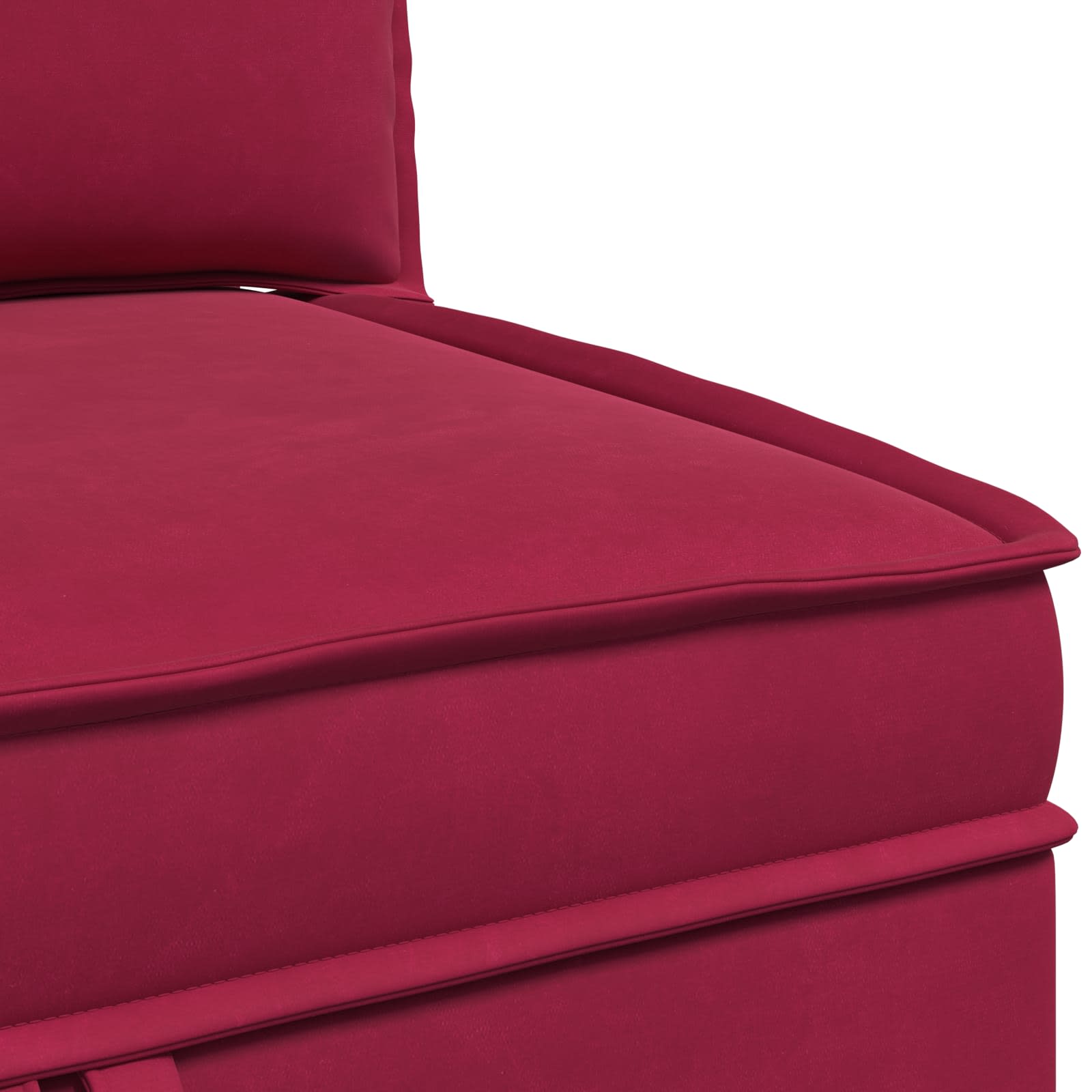 Sofa s pohranom Vinska crvena Baršun