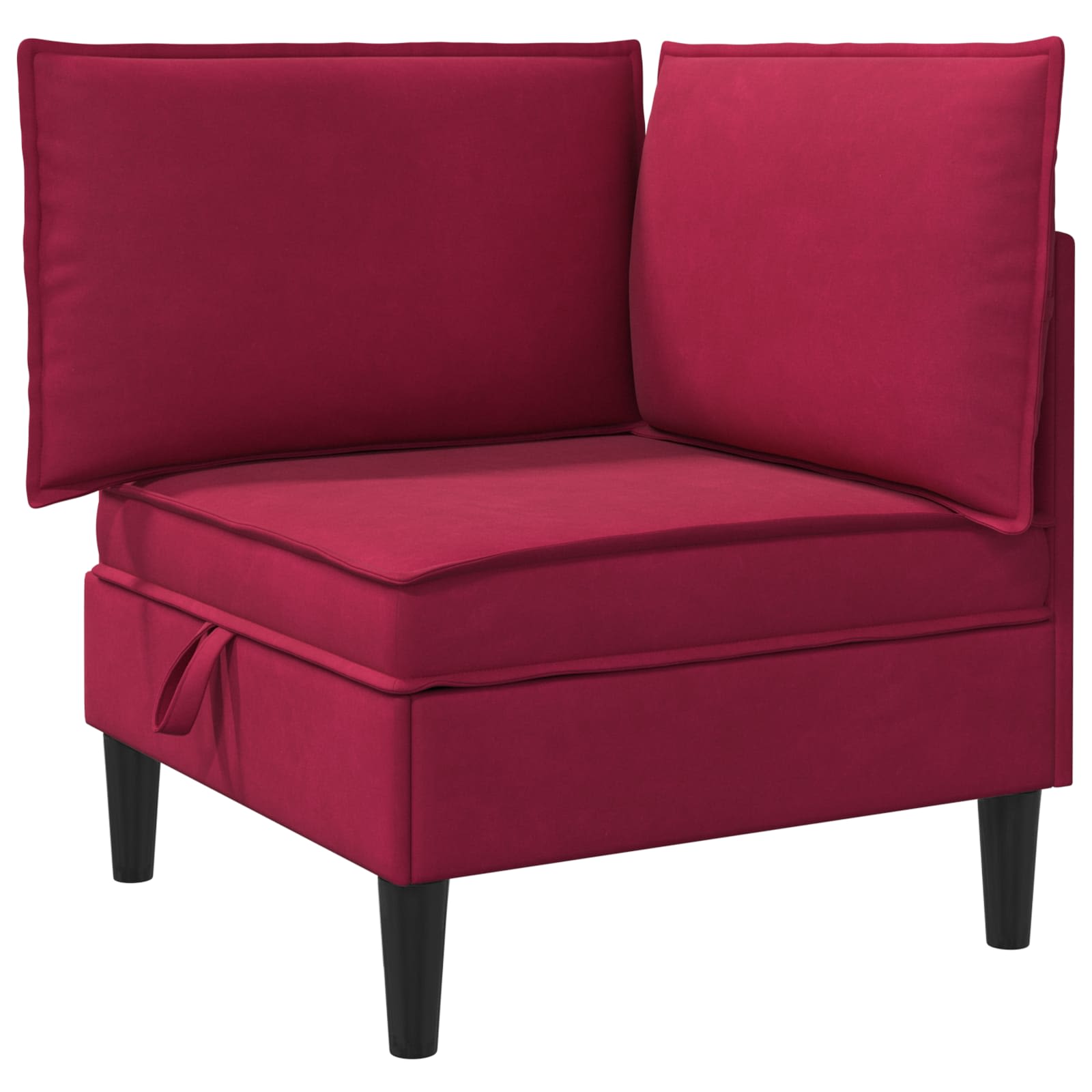Sofa s pohranom Vinska crvena Baršun