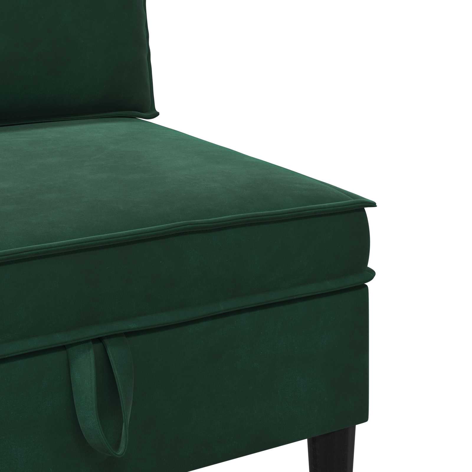 Sofa s pohranom Tamnozelena Baršun