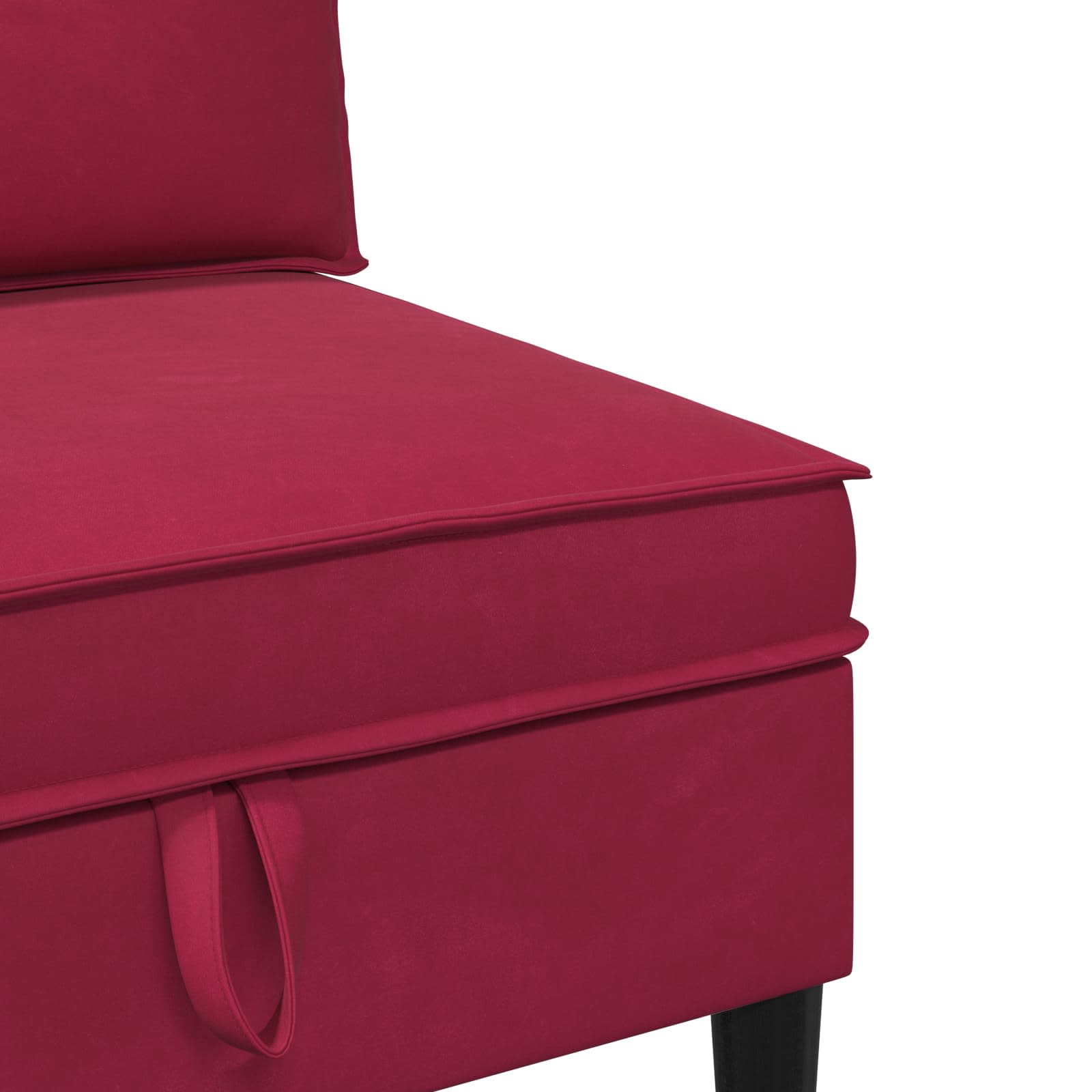Sofa s pohranom Vinska crvena Baršun