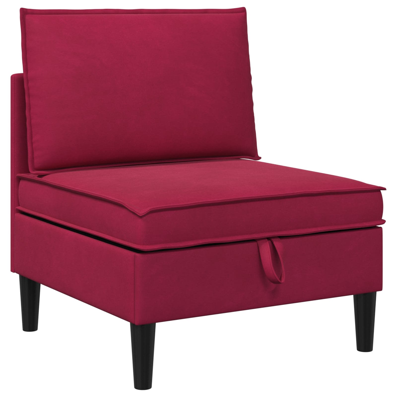 Sofa s pohranom Vinska crvena Baršun