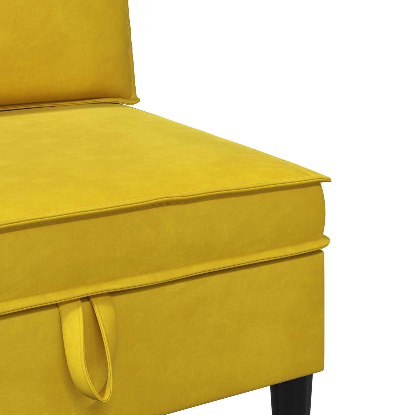 Sofa s pohranom Žuta Baršun