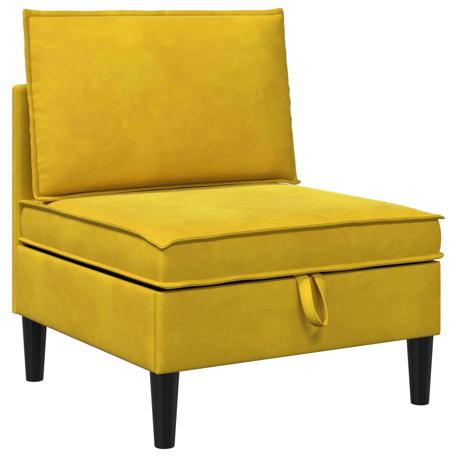 Sofa s pohranom Žuta Baršun