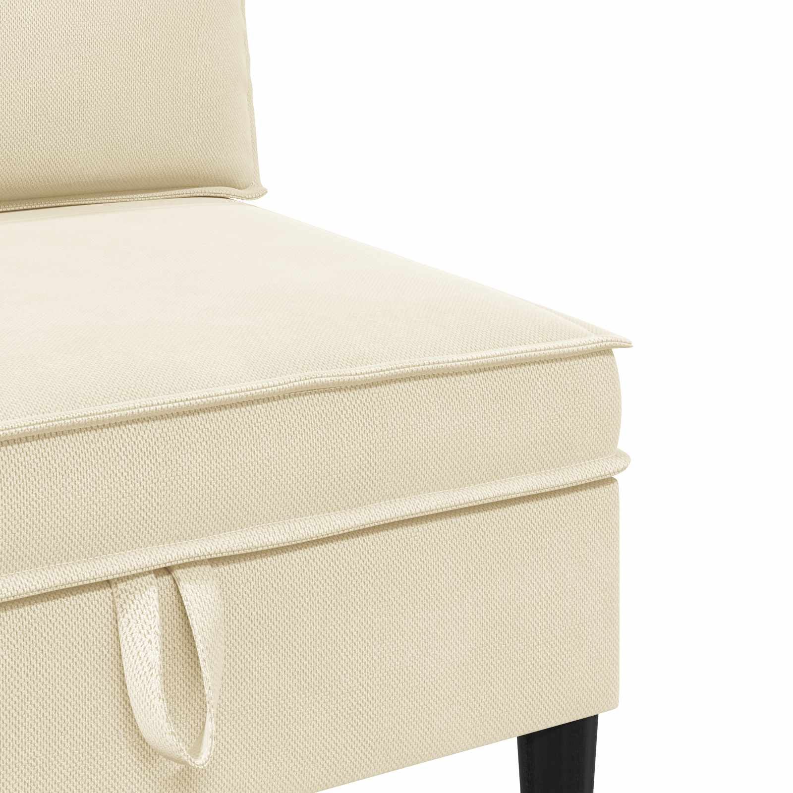Srednji sofa s ladicom Krem Baršun