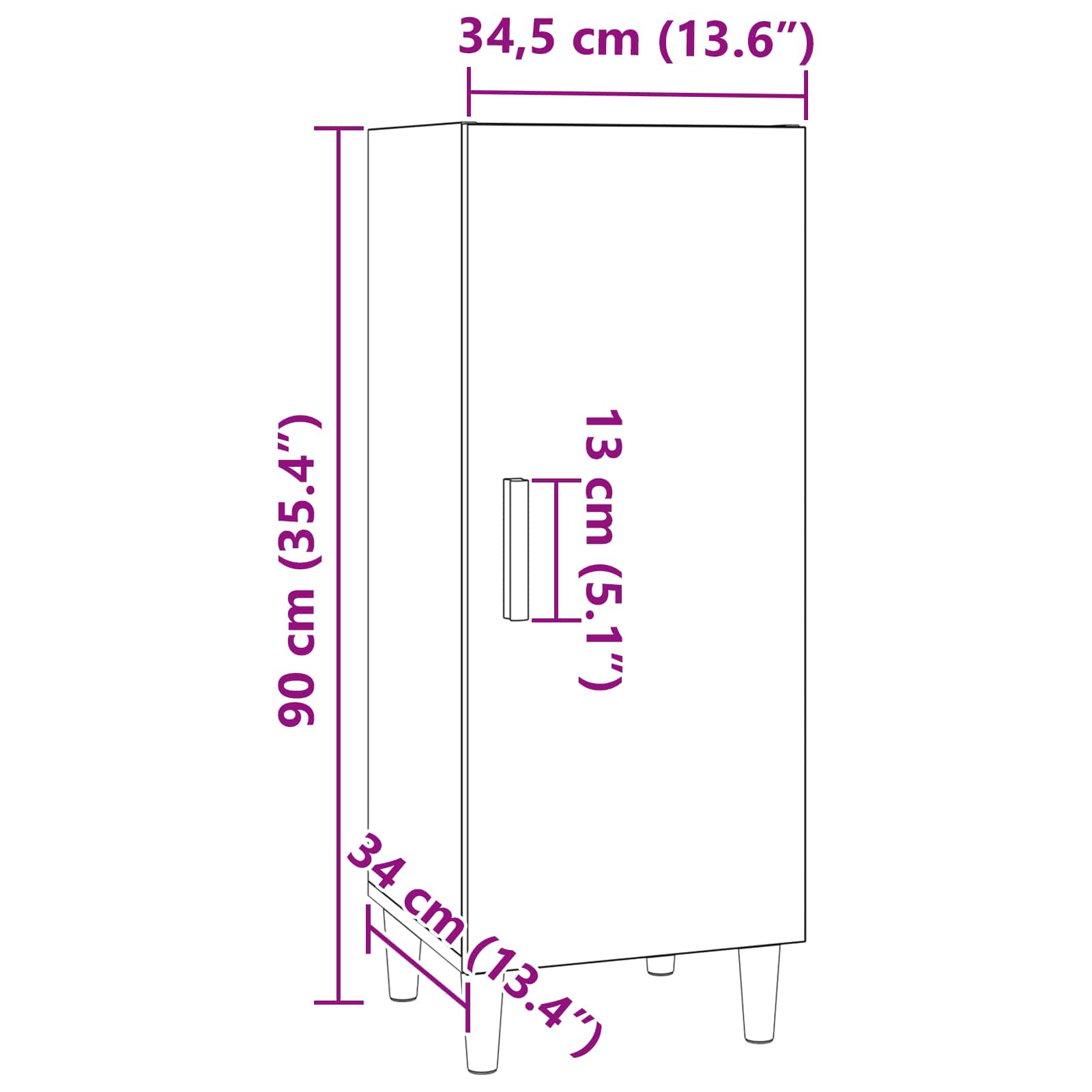 Kreveta Staro drvo 34,5 x 34 x 90 cm Konstruirano drvo