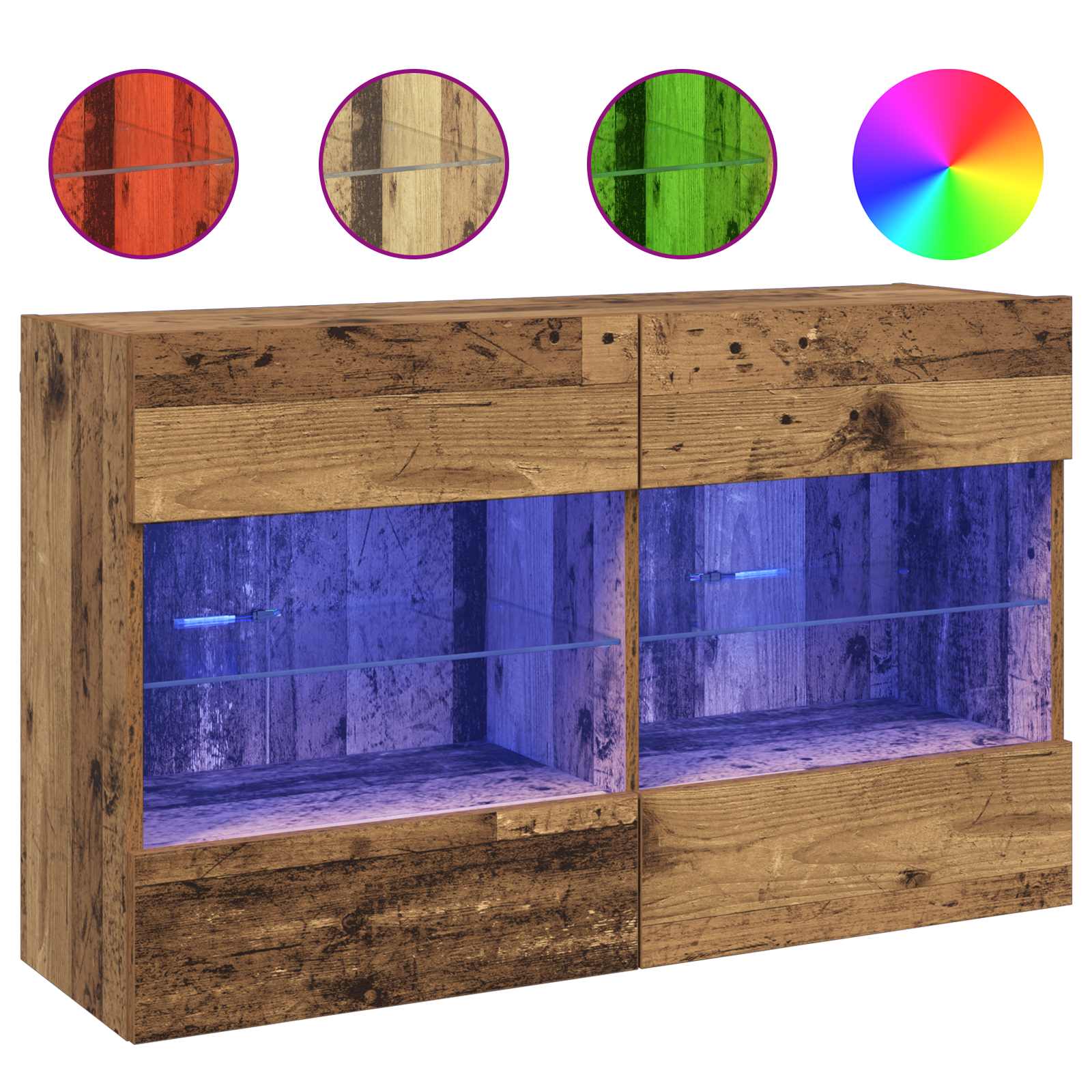 TV zidni ormar Staro drvo 98,5 x 30 x 60,5 cm Konstruirano drvo