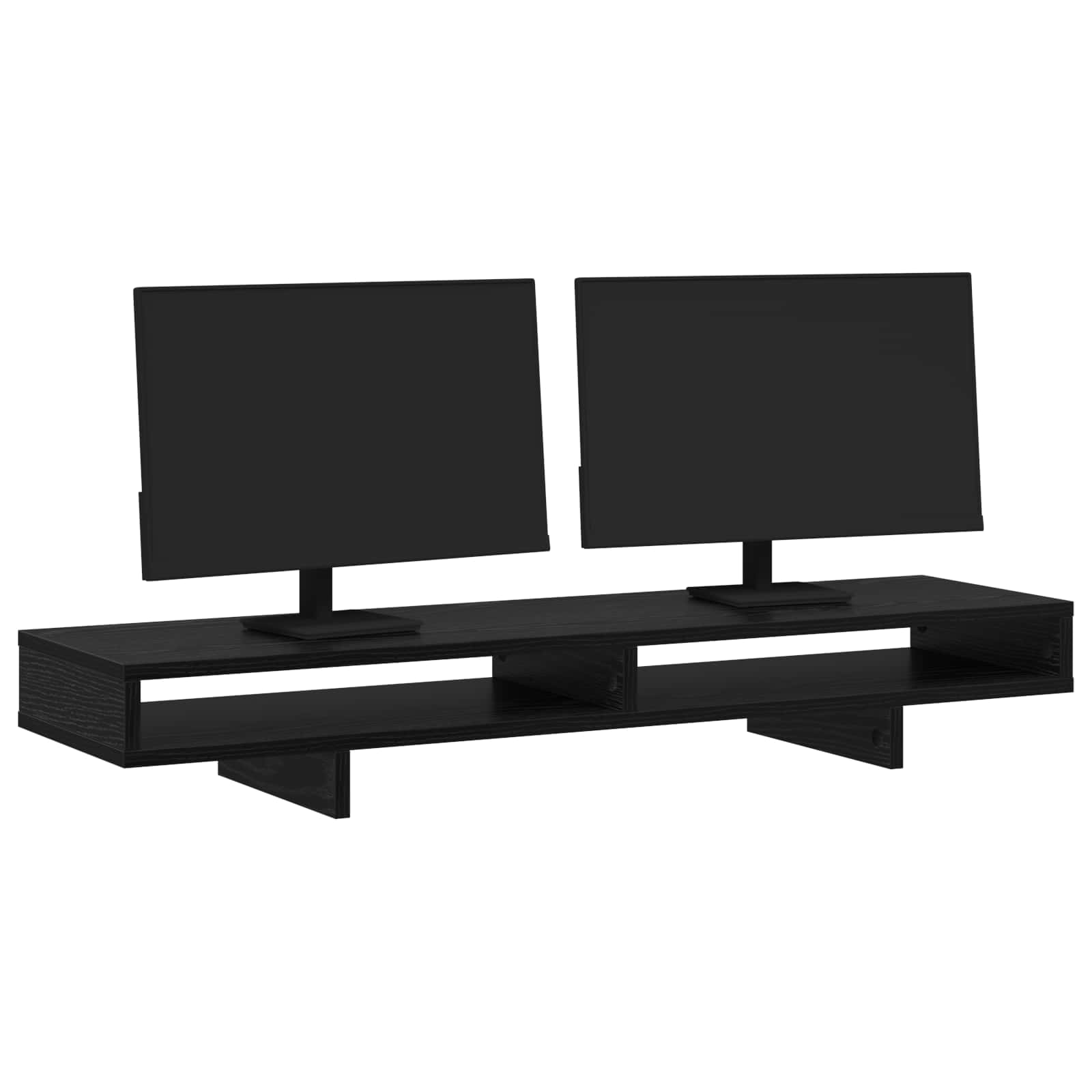 Stalak za Monitor Crna 100 x 27 x 15 cm Konstruirano drvo