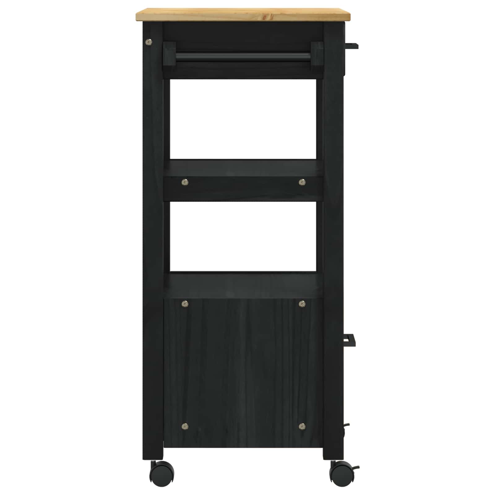 Kuhinjski kolica MONZA Crna 48 x 40 x 88,5 cm