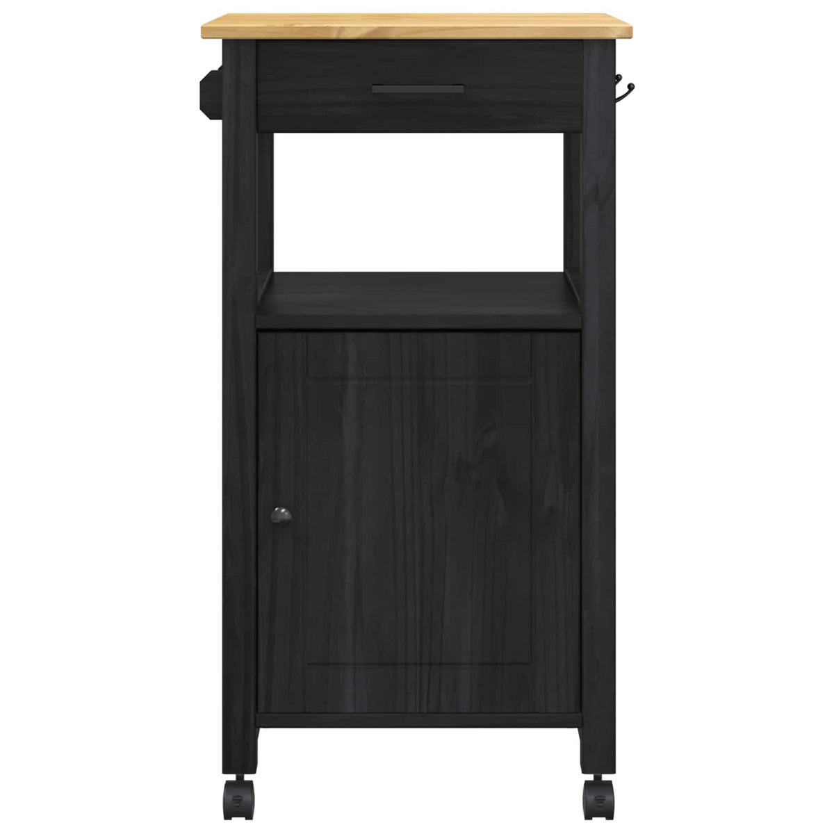 Kuhinjski kolica MONZA Crna 48 x 40 x 88,5 cm