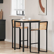 Stol za bar Prirodna 70 x 70 x 105 cm Čvrsto borovo drvo