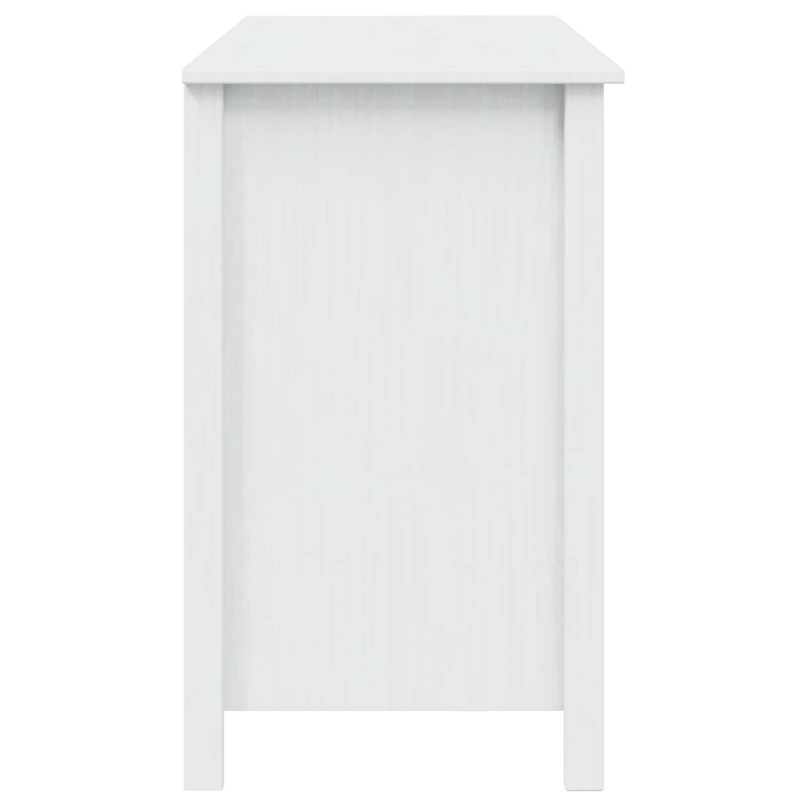 Stol s ladicama HILL Bijelo 100 x 45 x 74 cm Masivna borovina